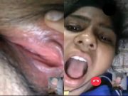 DESI VILLAGE GIRL SHOWS PUSSY ON VC