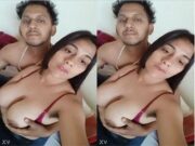 Indian Wife Boobs Pressing