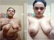 Sexy Bangla Girl Shows her Big Boobs and bathing part 2